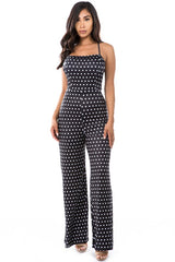 Black Jumpsuit with White Polka Dot king-general-store-5710.myshopify.com