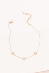 Gold Disc Trio Anklet king-general-store-5710.myshopify.com