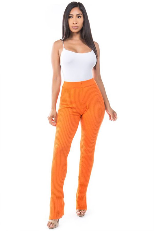 Orange Sexy Sweater Casual Pants king-general-store-5710.myshopify.com