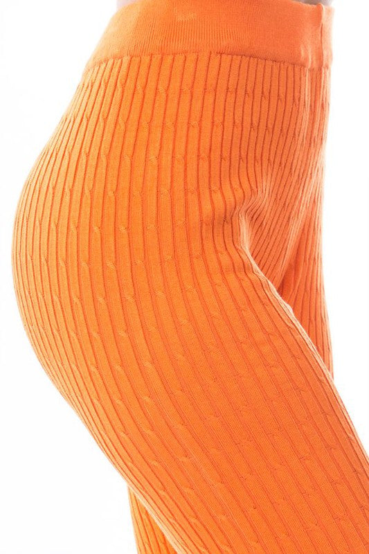 Orange Sexy Sweater Casual Pants king-general-store-5710.myshopify.com