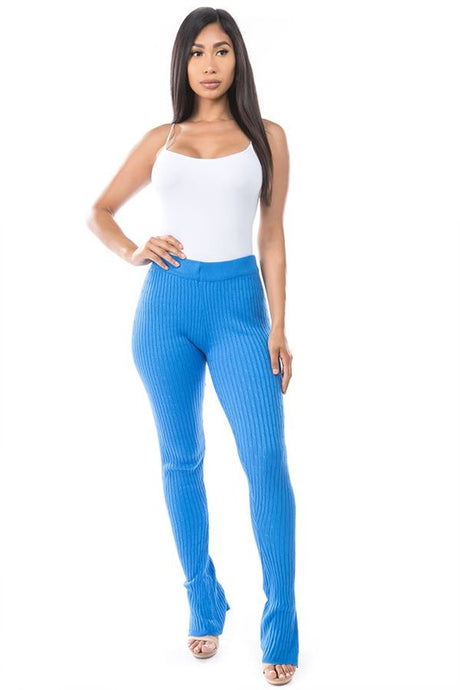 Blue Sexy Sweater Casual Pants king-general-store-5710.myshopify.com