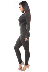 Black Sexy Thumbhole Jumpsuit king-general-store-5710.myshopify.com