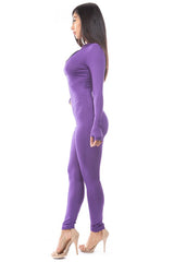 Purple Sexy Thumbhole Jumpsuit king-general-store-5710.myshopify.com