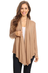 Loose Fit Solid Waist Length Cardigan king-general-store-5710.myshopify.com