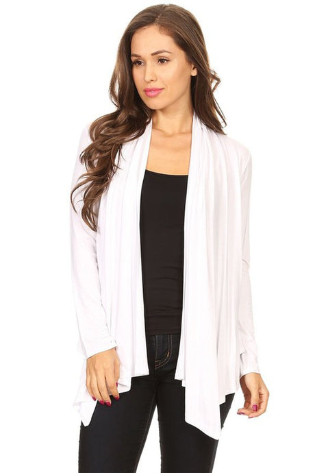 Loose Fit Solid Waist Length Cardigan king-general-store-5710.myshopify.com