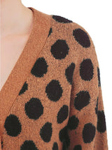 Polka Dot Jacquard Sweater Shrug Cardigan king-general-store-5710.myshopify.com