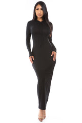 Black Knit Long Maxi Dress king-general-store-5710.myshopify.com