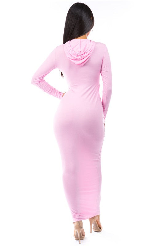 Pink Knit Long Maxi Dress king-general-store-5710.myshopify.com