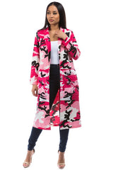 Hot Pink Camouflage Print Jacket king-general-store-5710.myshopify.com