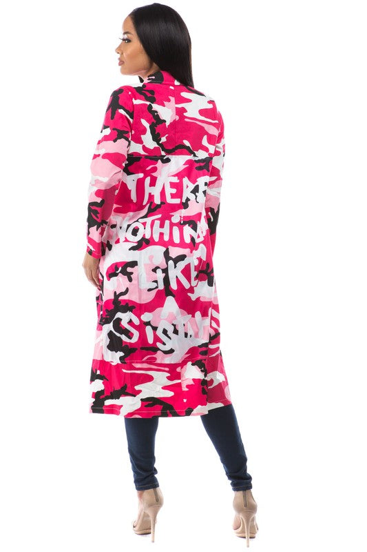 Hot Pink Camouflage Print Jacket king-general-store-5710.myshopify.com