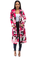 Hot Pink Camouflage Print Jacket king-general-store-5710.myshopify.com