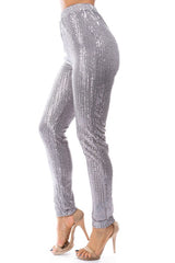 Grey Sexy Sequin Casual Pants king-general-store-5710.myshopify.com