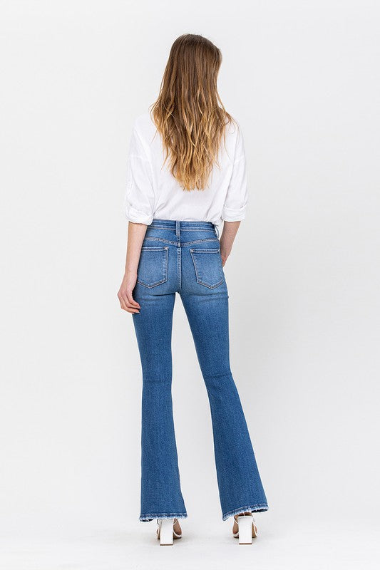 Colored Denim Mid Rise Flare in Kira Kira king-general-store-5710.myshopify.com