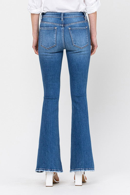 Colored Denim Mid Rise Flare in Kira Kira king-general-store-5710.myshopify.com