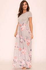 Plus Short Sleeve Floral Maxi Dress king-general-store-5710.myshopify.com