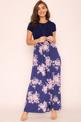 Plus Short Sleeve Floral Maxi Dress king-general-store-5710.myshopify.com