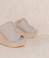 OASIS SOCIETY Bliss - Distressed Linen Wedge king-general-store-5710.myshopify.com