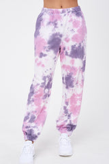 Elastic Waist Purple Tie Dye Joggers king-general-store-5710.myshopify.com