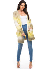 Yellow Multi Cardigan Sweater king-general-store-5710.myshopify.com