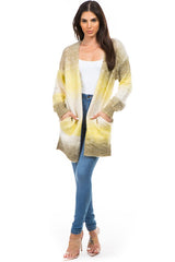 Yellow Multi Cardigan Sweater king-general-store-5710.myshopify.com