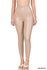 High Rise Faux Leather Leggings king-general-store-5710.myshopify.com