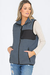 Sherpa Fleece Jacket Vest king-general-store-5710.myshopify.com