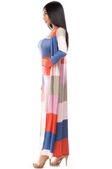 Strapless Bodycon Maxi Dress with Matching Cardigan