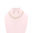 CHUNKY IVORY RHINESTONE NECKLACE SET king-general-store-5710.myshopify.com