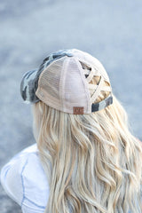 CC Camo Criss-Cross Ponytail Caps king-general-store-5710.myshopify.com