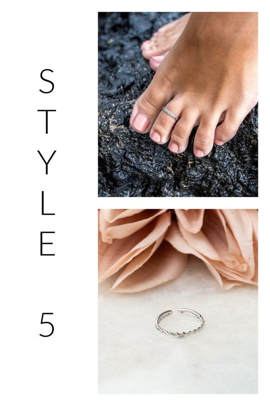 Sterling Silver Toe Rings