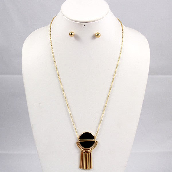 Geometric Necklace & earring Set king-general-store-5710.myshopify.com