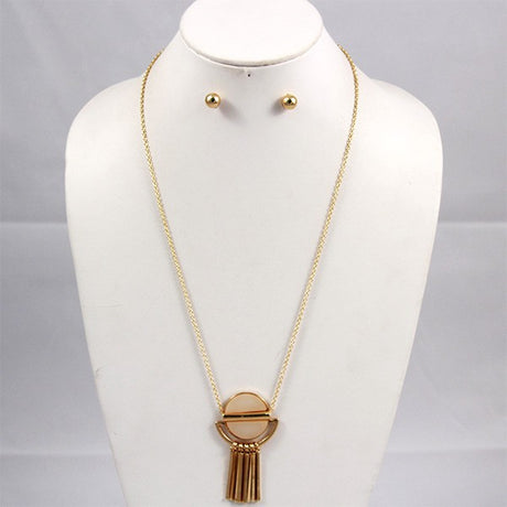 Geometric Necklace & earring Set king-general-store-5710.myshopify.com