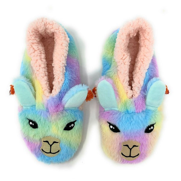 Llama Stay - Women's Sherpa Slippers Socks king-general-store-5710.myshopify.com