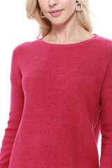 Crew-neck Knit Pullover Sweater with Side Slit king-general-store-5710.myshopify.com
