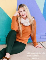 Crew-neck Knit Pullover Sweater with Side Slit king-general-store-5710.myshopify.com