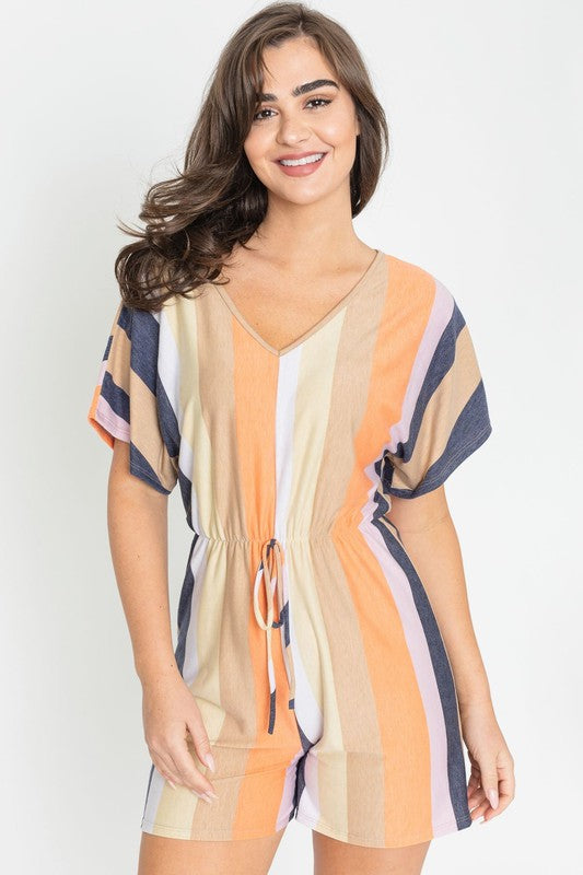 Summer Stripe Surplice Romper king-general-store-5710.myshopify.com