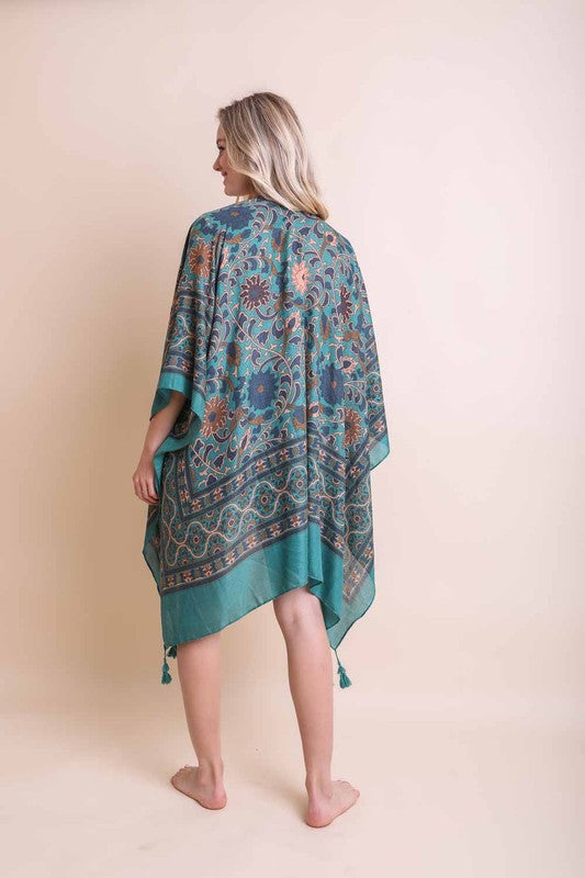 Touch of Morroco Tapestry Tassel Kimono king-general-store-5710.myshopify.com