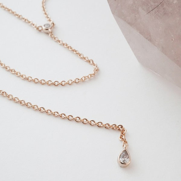 Crystal Lariat Necklace king-general-store-5710.myshopify.com