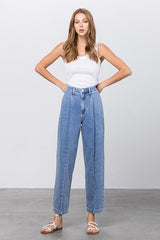 High Rise Slouchy Medium Wash Denim Jeans