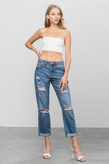 Distressed Premium Boyfriend Jeans