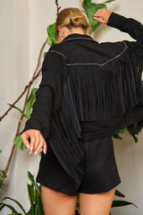 Soft Touch Suede Studded Fringe Jacket king-general-store-5710.myshopify.com