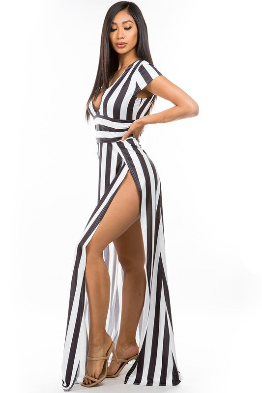 Black White Sexy Long Maxi Dress king-general-store-5710.myshopify.com