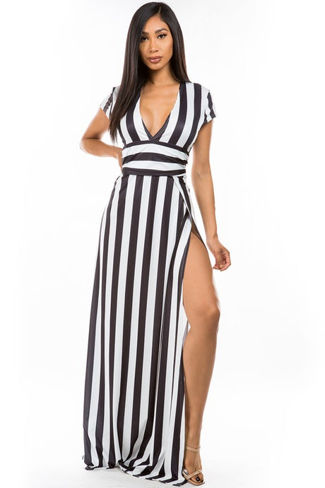 Black White Sexy Long Maxi Dress king-general-store-5710.myshopify.com