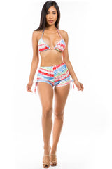 Orange Blue 2 Piece Swimwear Set king-general-store-5710.myshopify.com