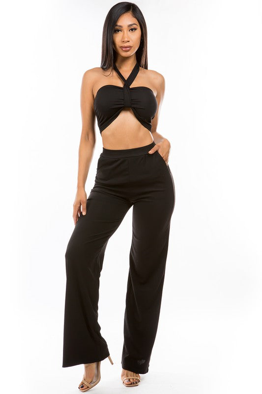 Black Casual Two Piece Pant Set king-general-store-5710.myshopify.com