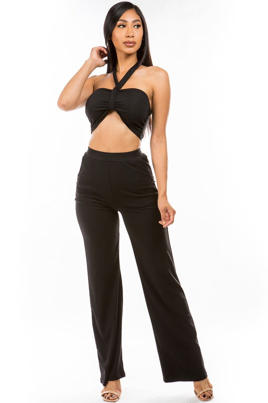 Black Casual Two Piece Pant Set king-general-store-5710.myshopify.com