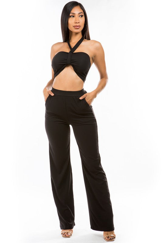 Black Casual Two Piece Pant Set king-general-store-5710.myshopify.com