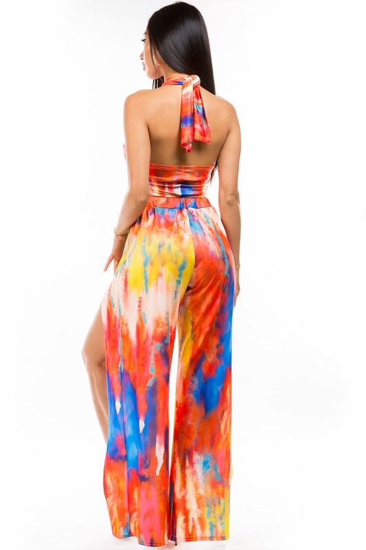 Orange Multi Sexy Two Piece Pant Set king-general-store-5710.myshopify.com