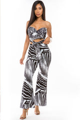 Black & White Two Piece Pant Set king-general-store-5710.myshopify.com