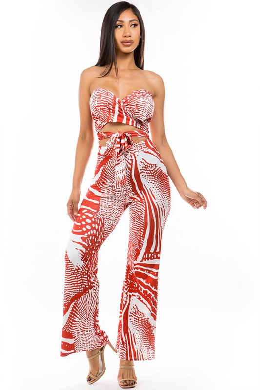 Red Two Piece Pant Set king-general-store-5710.myshopify.com